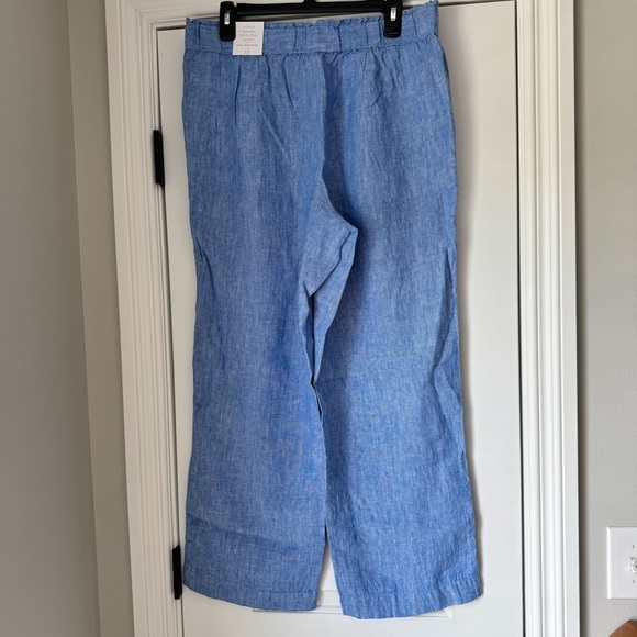 TALBOTS Nantucket  LINEN WIDE LEG PANTS - Picture 3 of 9